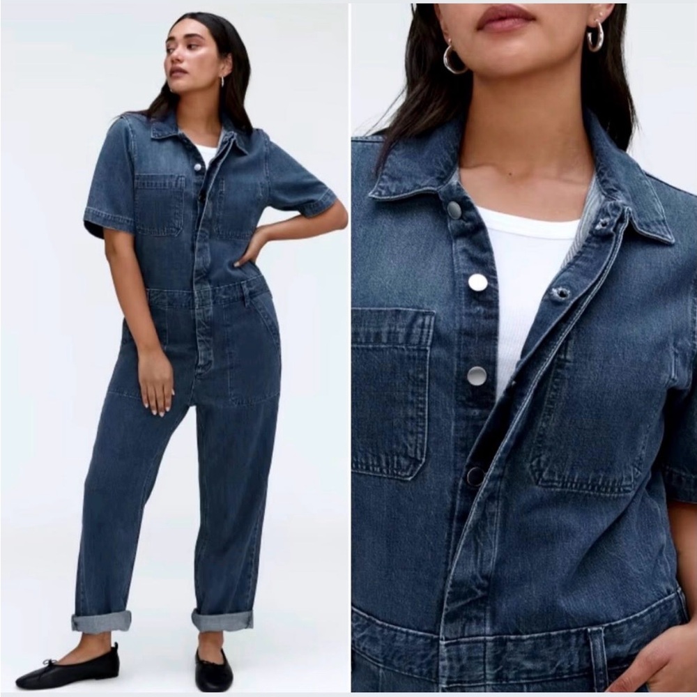 Everlane Supersoft Jean Coverall - Utility Jumpsuit